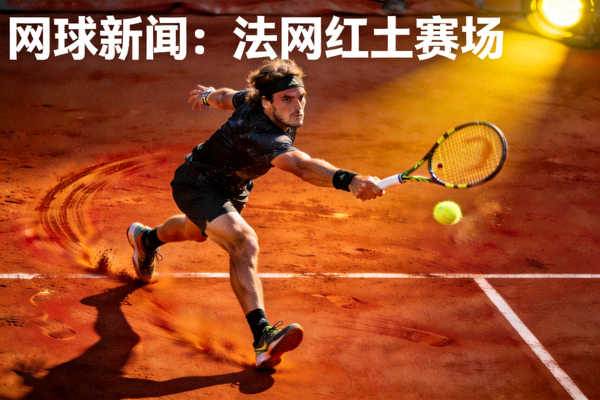 网球新闻：法网红土赛场，球员奋力回球